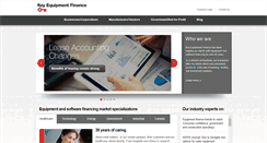 Desktop Screenshot of keyequipmentfinance.com