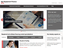 Tablet Screenshot of keyequipmentfinance.com
